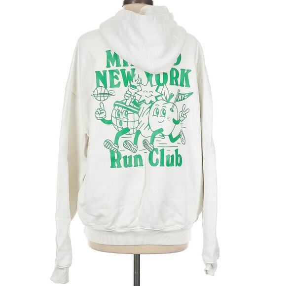 Minted New York Run Club Hoodie White Green Medium - Picture 1 of 6